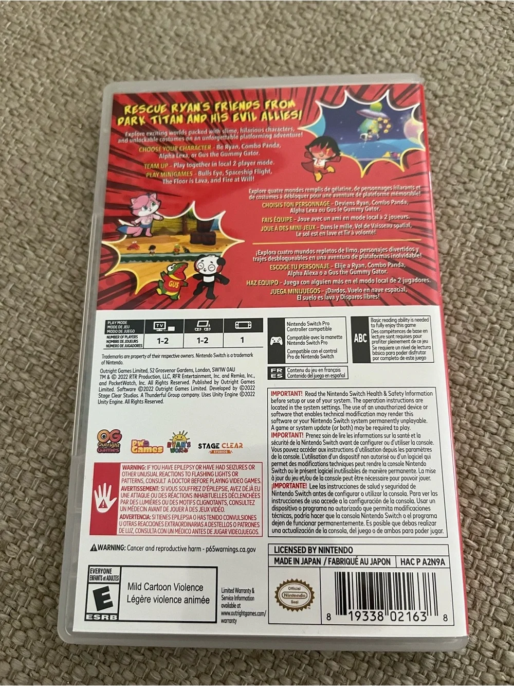 Ryan's Rescue Squad - Nintendo Switch (Colorful)